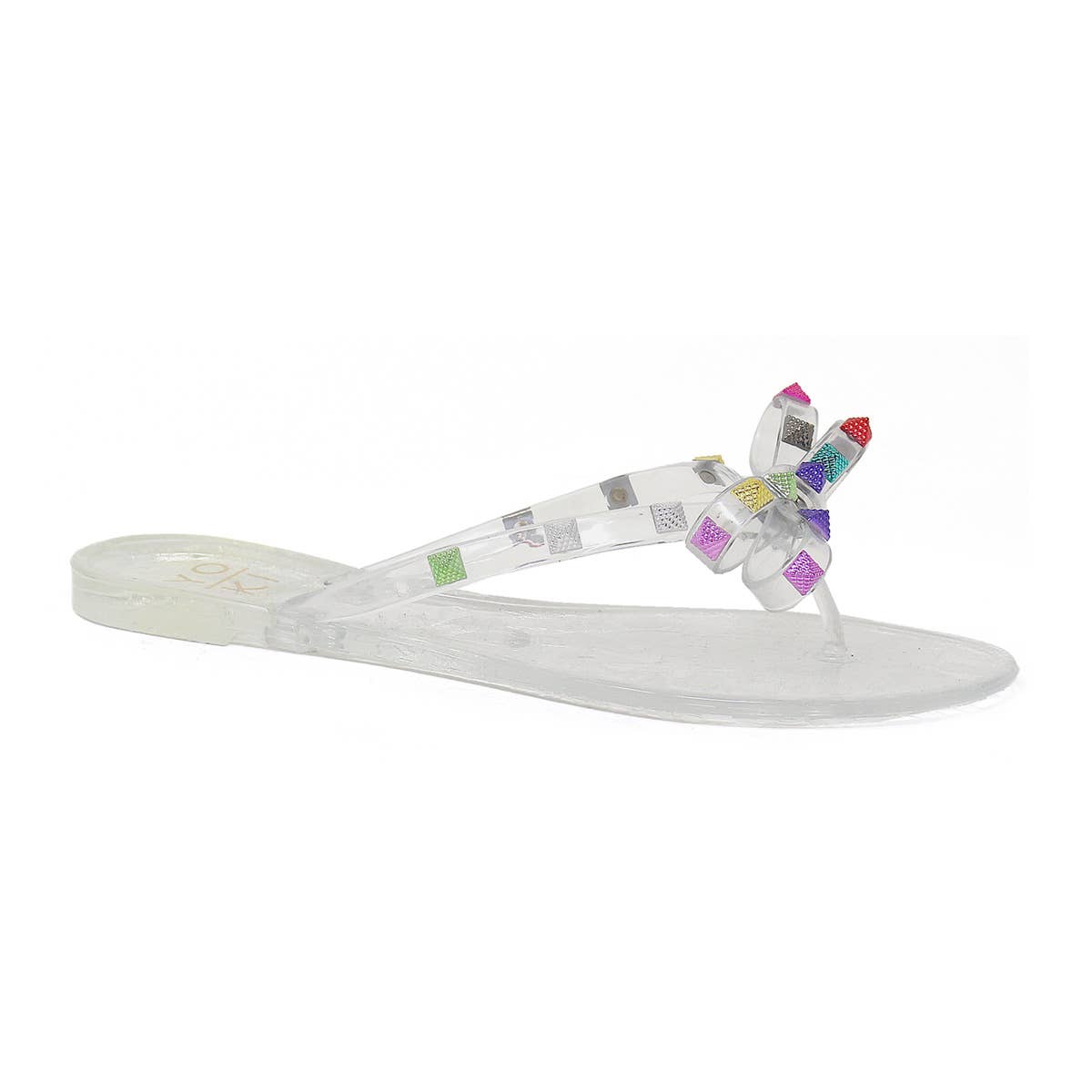 FIRE SALE YOKI AURORA-24 Women's Studded Bow Flip Flop