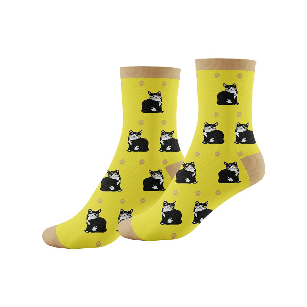Pet Lovers Crew Unisex Socks - Novelty Socks - Dog Cat Socks