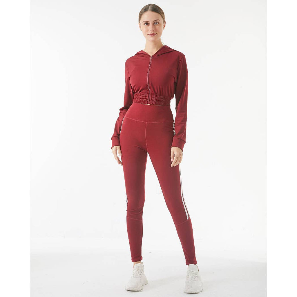 Lydaa SPORTS YOGA STRIPE LEGGINGS set