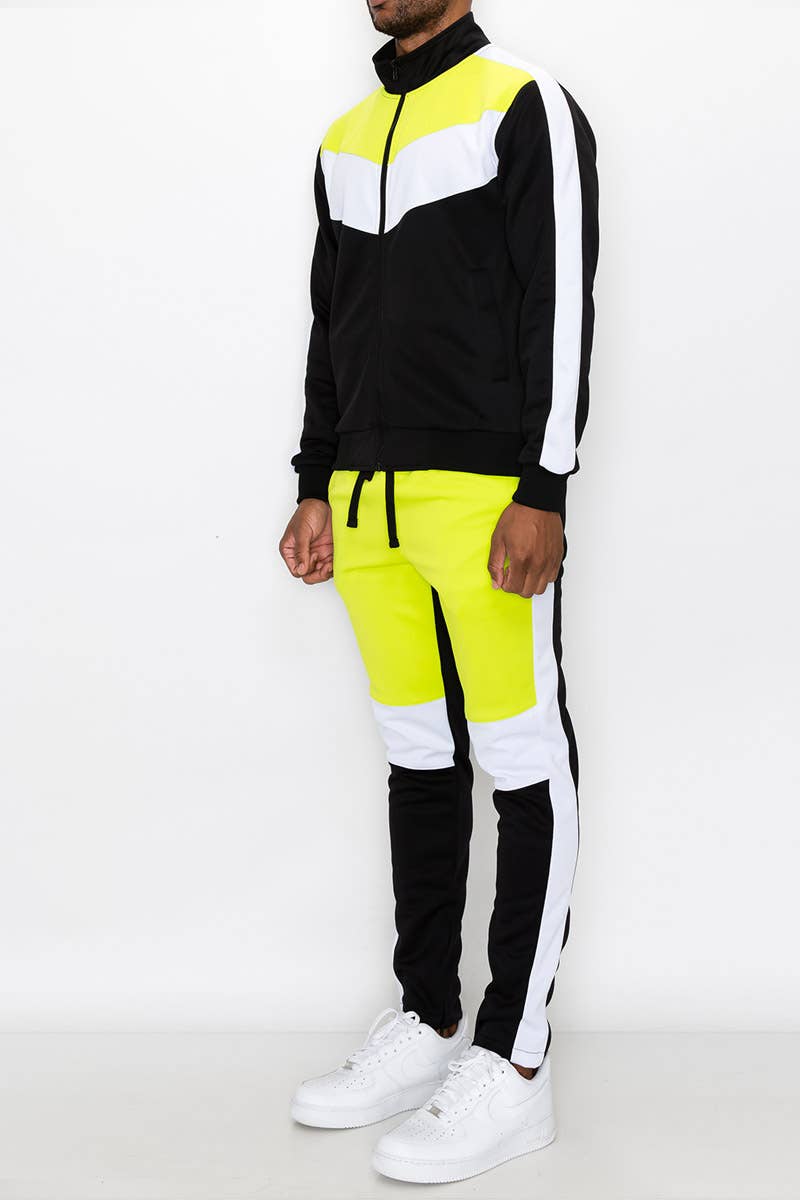 ST553 Color Block Track Suit (Prepack)