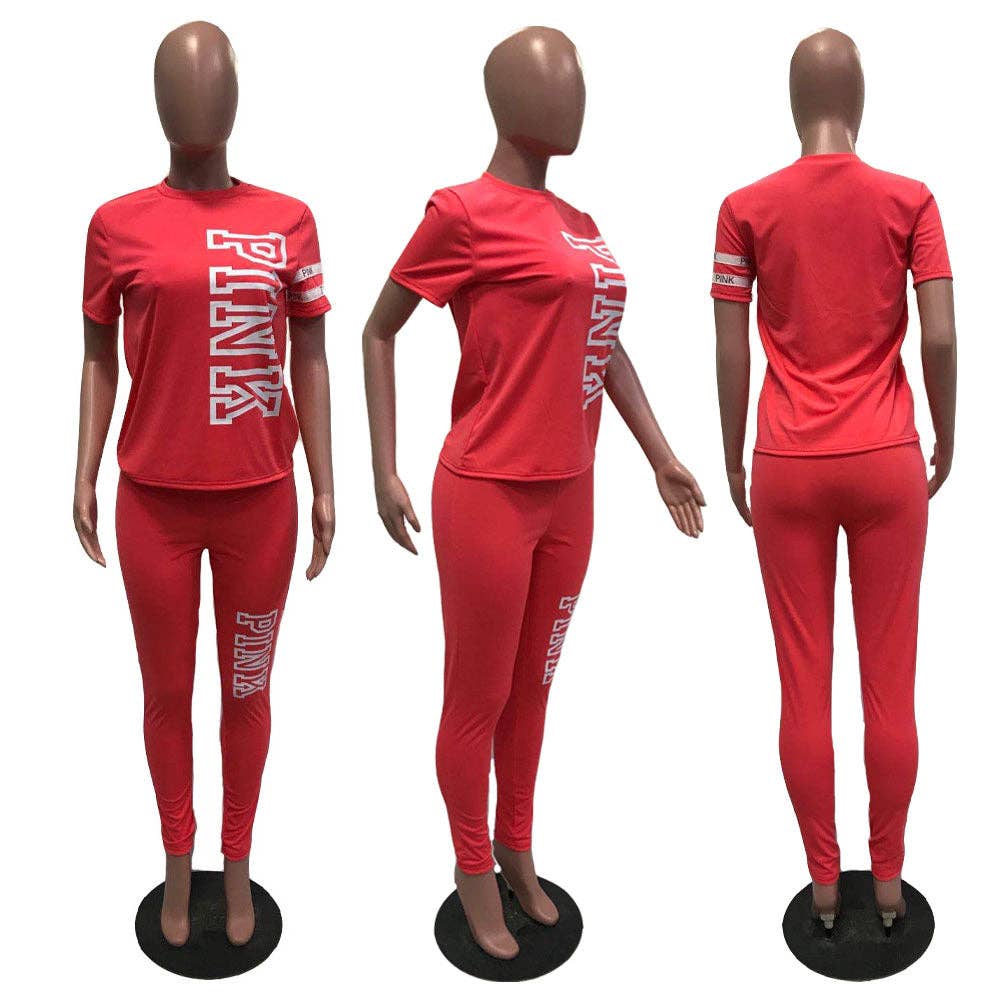 MB FASHON T SHIRT PANTS JOGGER SET  2 PCs Set 3597R