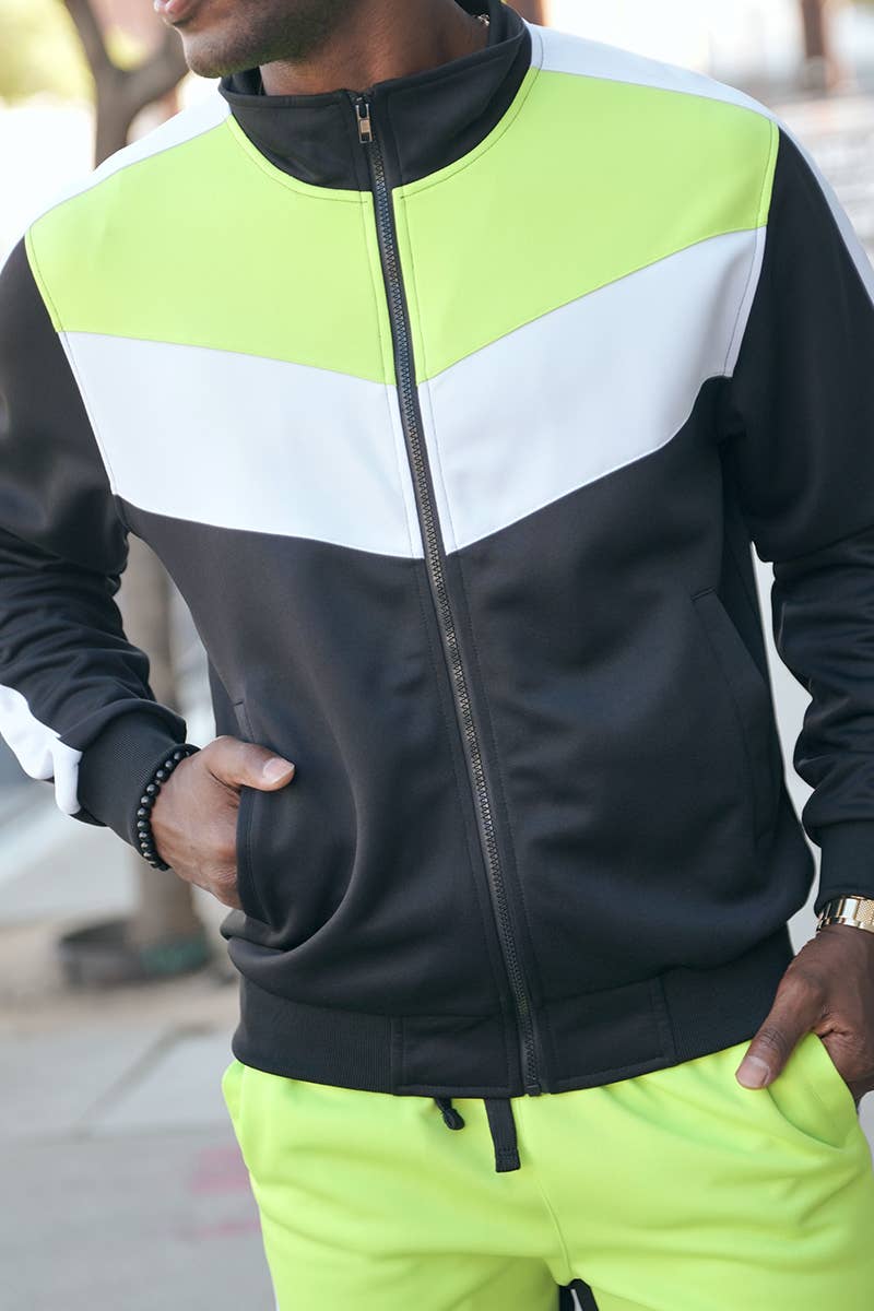 ST553 Color Block Track Suit (Prepack)