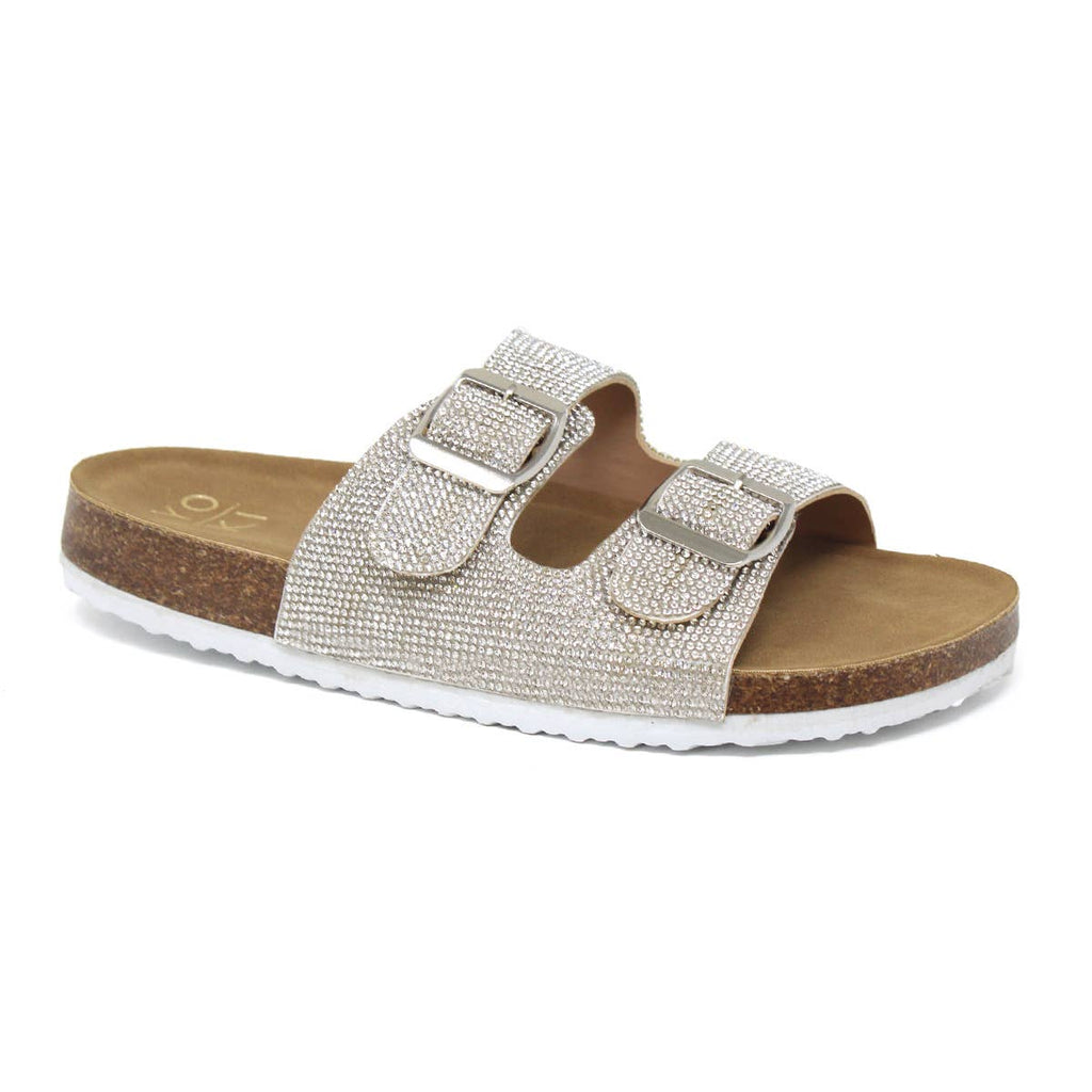FIRE SALE YOKI Women's Slip On Rhinestone Sandal