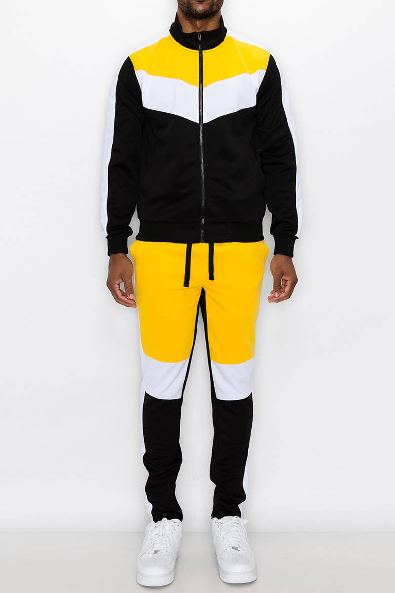 ST553 Color Block Track Suit (Prepack)