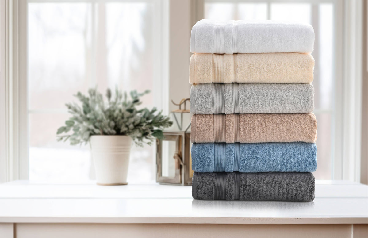 Kathy Ireland Zero Twist 100% Cotton Plush Bath Towels