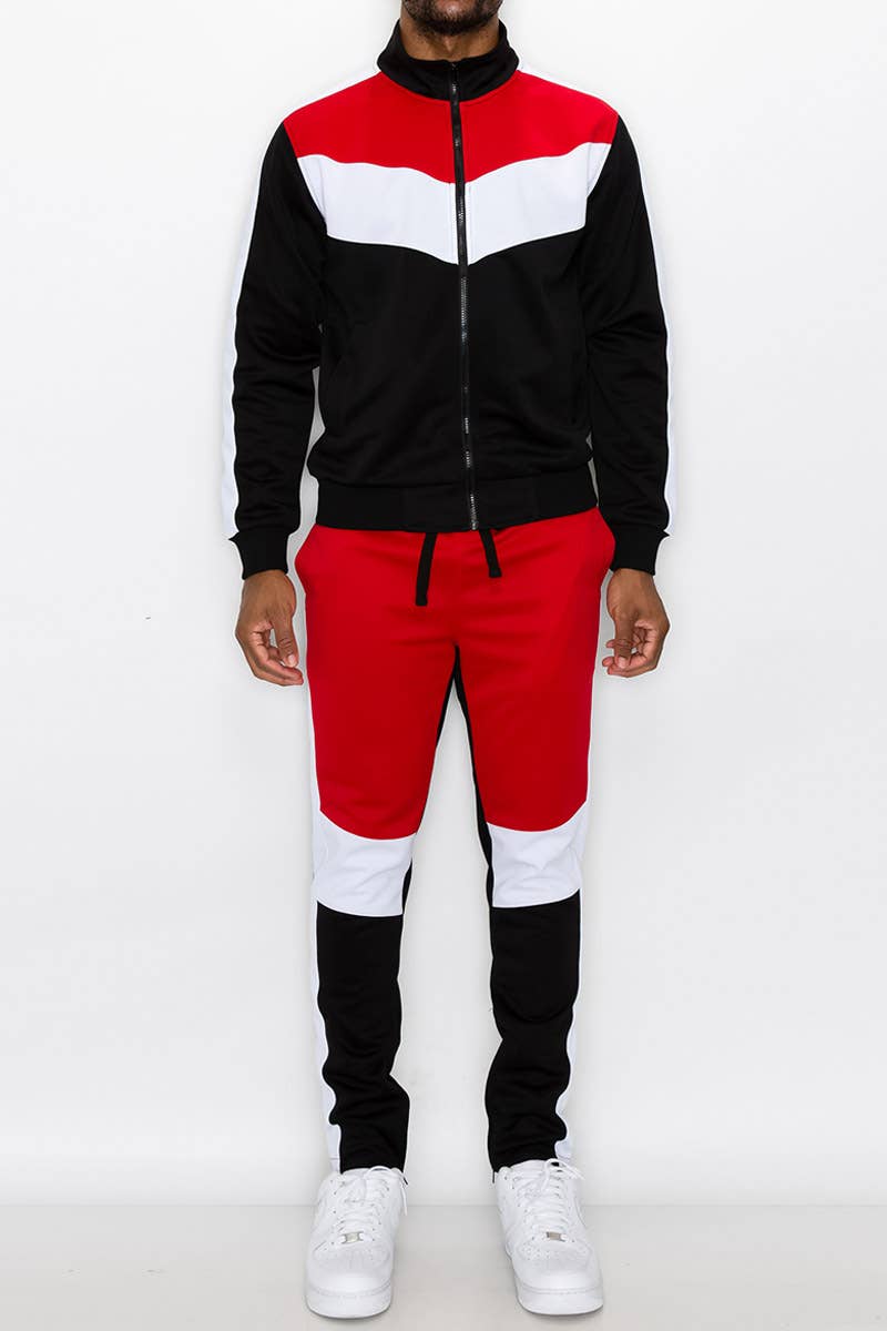 ST553 Color Block Track Suit (Prepack)