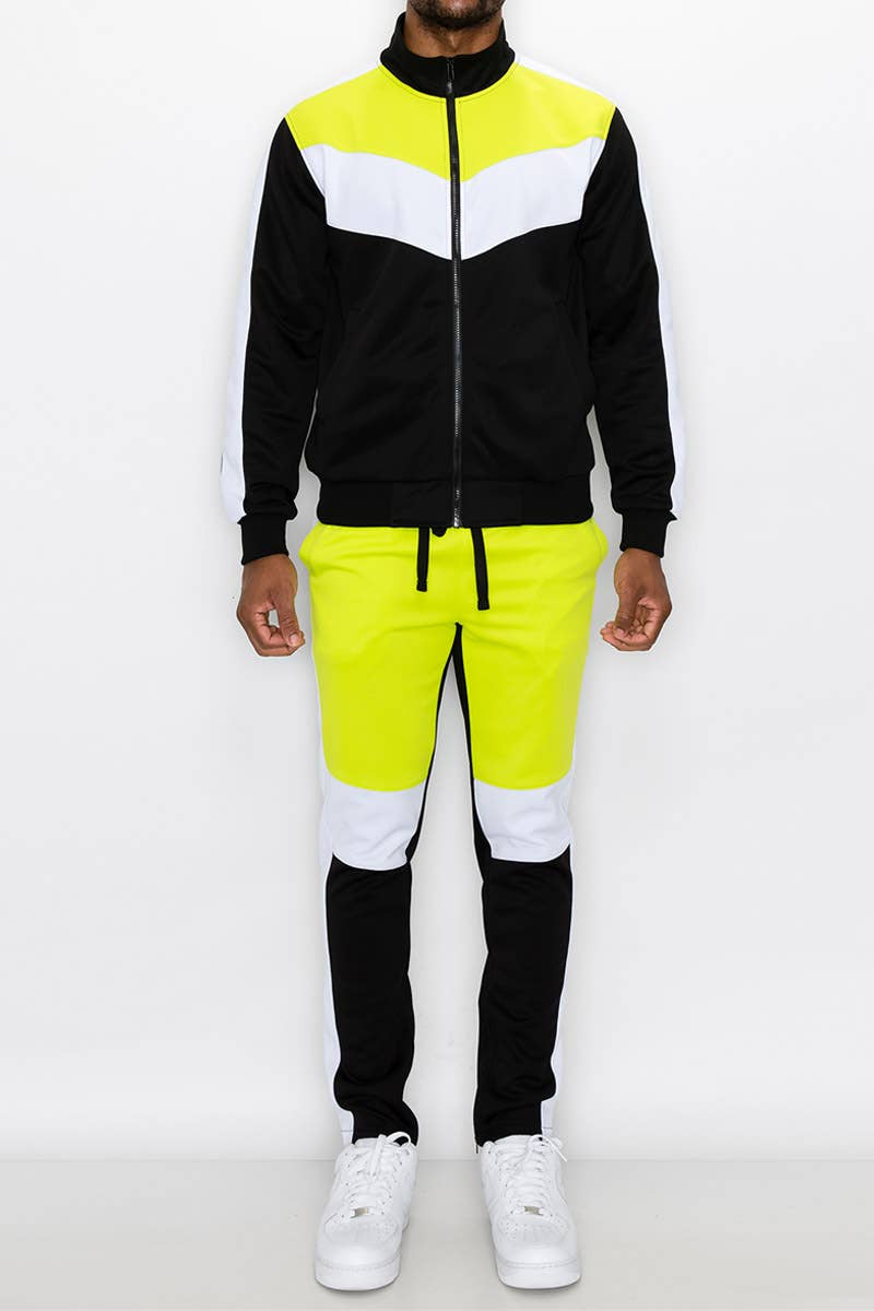 ST553 Color Block Track Suit (Prepack)