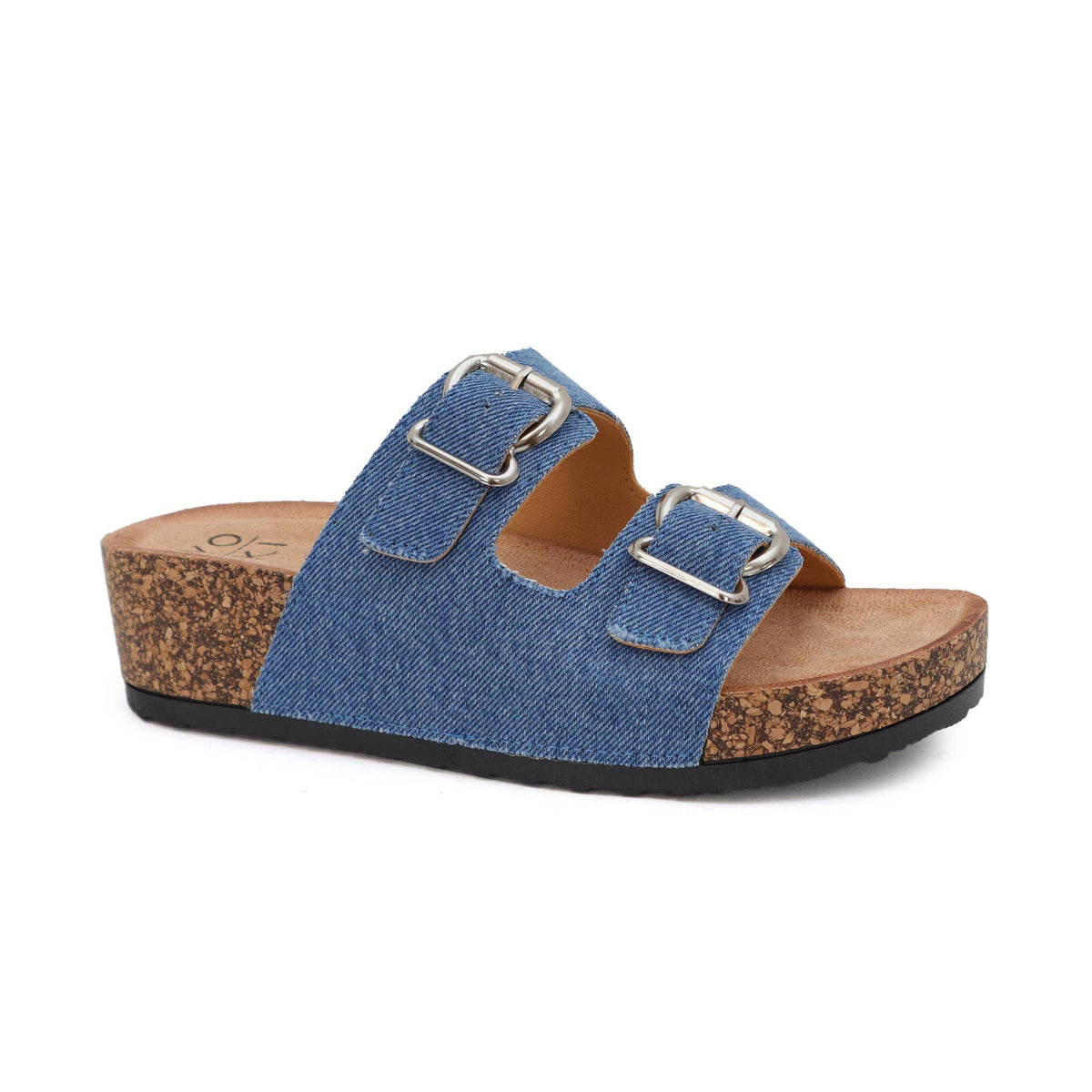 FIRE SALE YOKI LORAYN-10 Buckle Footbed Wedge Sandal