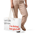 Oversized weekender bag