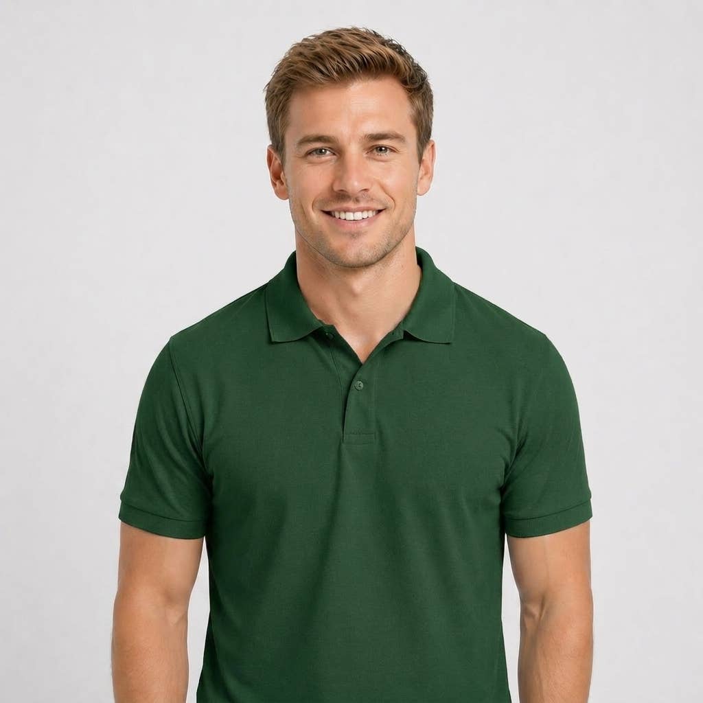 Men’s Premium Pique Cotton Polo Shirt – Breathable, Stylish