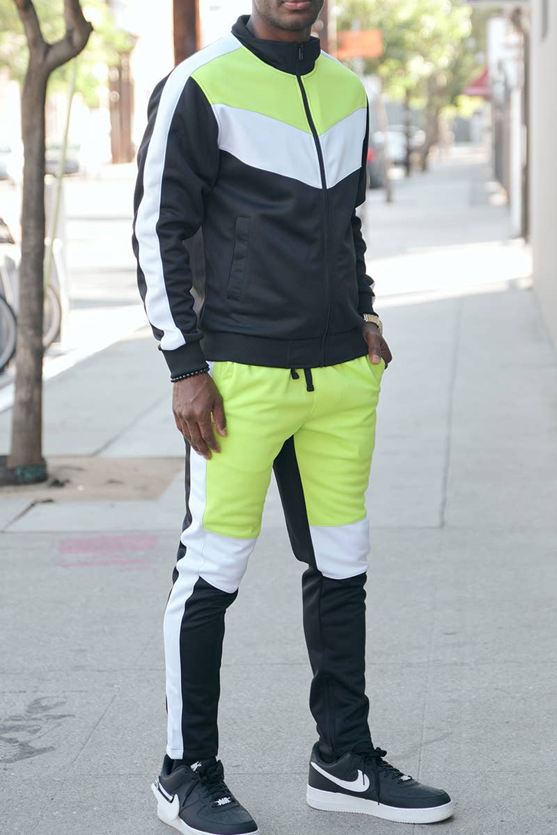ST553 Color Block Track Suit (Prepack)