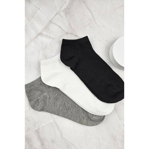 BASIC COLOR SOLID SOCKS FOR WOMEN