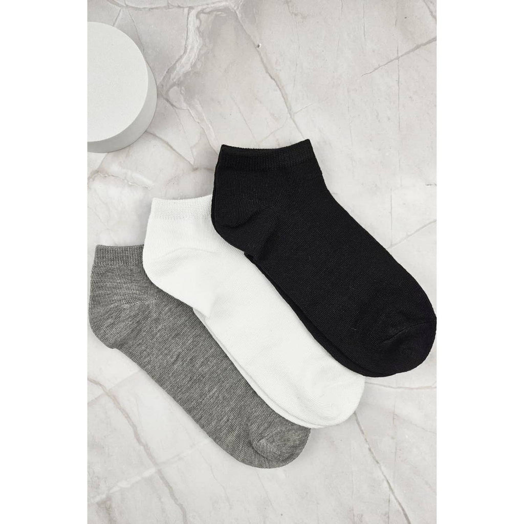 BASIC COLOR SOLID SOCKS FOR WOMEN