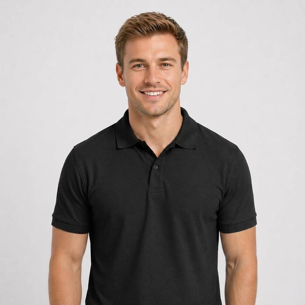 Men’s Premium Pique Cotton Polo Shirt – Breathable, Stylish